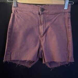 Mauve Denim Garage Short-Shorts